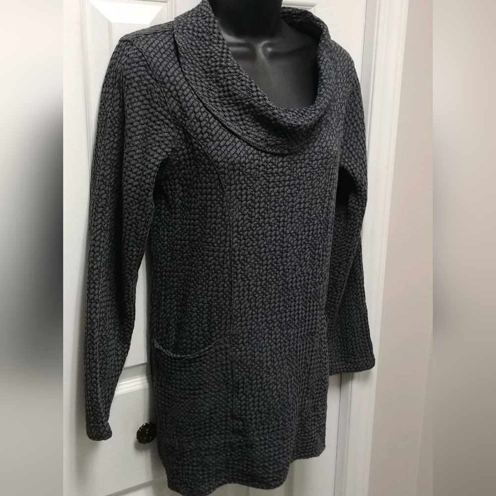 CMC waffled cowl neck sweater.